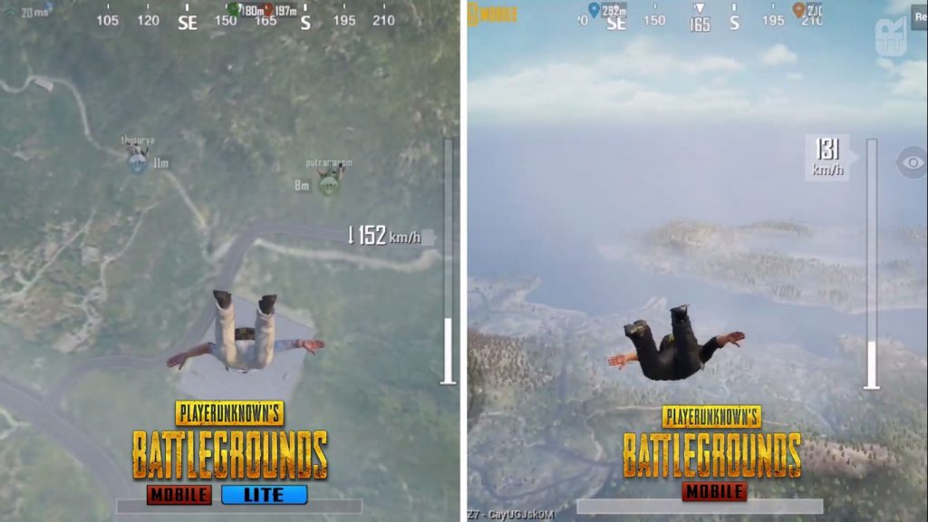 Fitur PUBG MOBILE LITE vs PUBG MOBILE