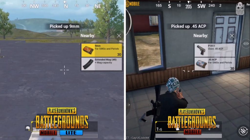 Senjata PUBG MOBILE LITE vs PUBG MOBILE Weapons