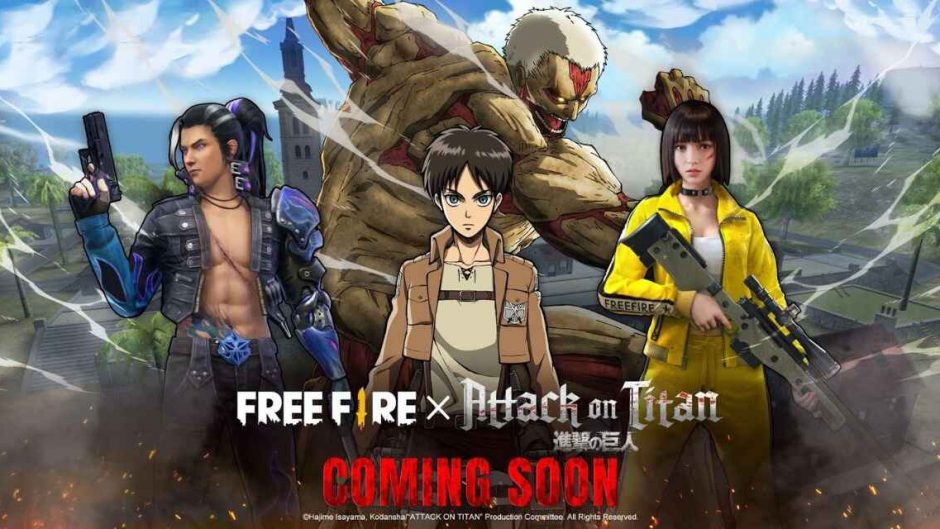 Kolaborasi Free Fire dan Attack On Titan